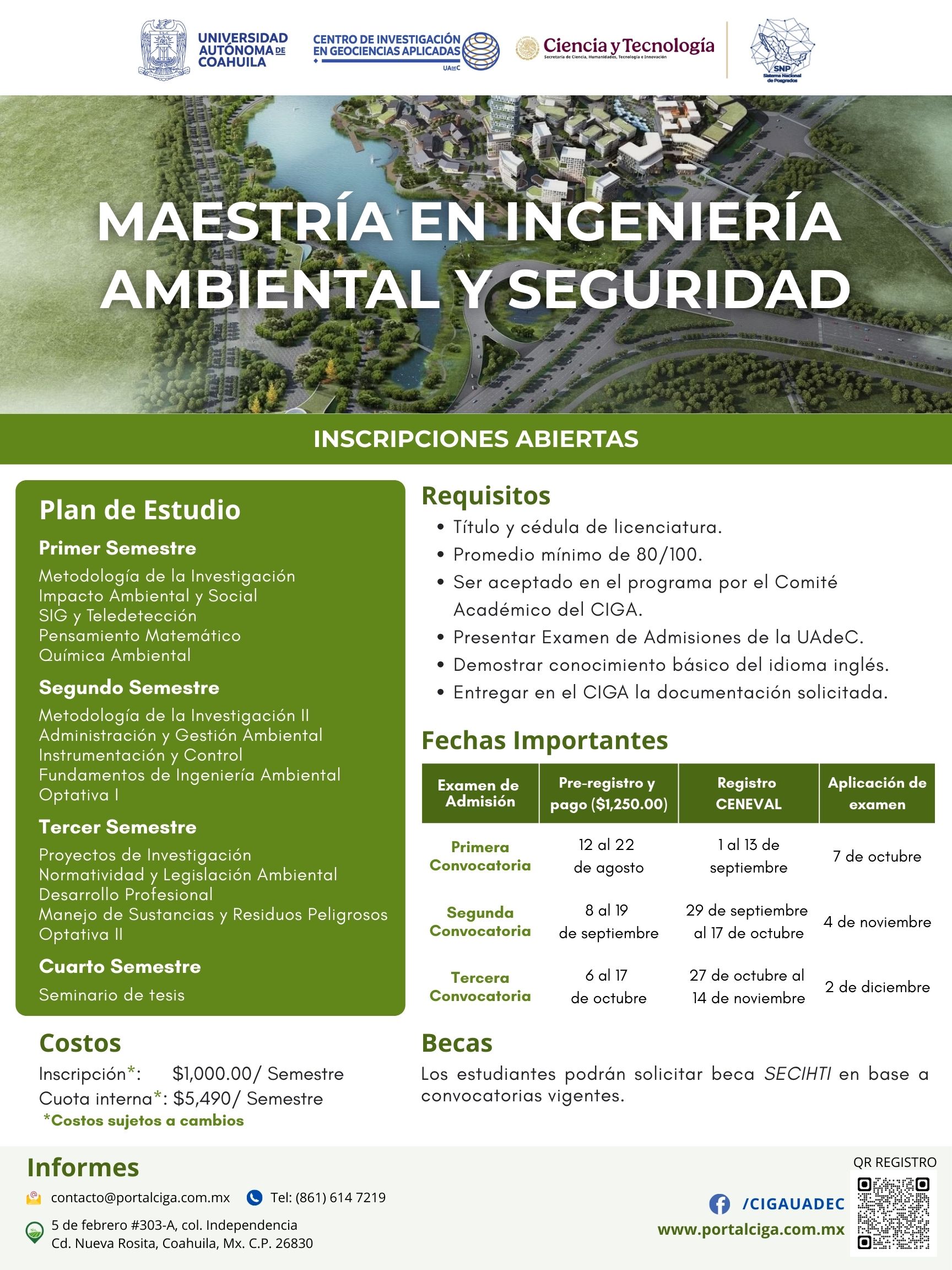 Poster informativo de Maestría.
